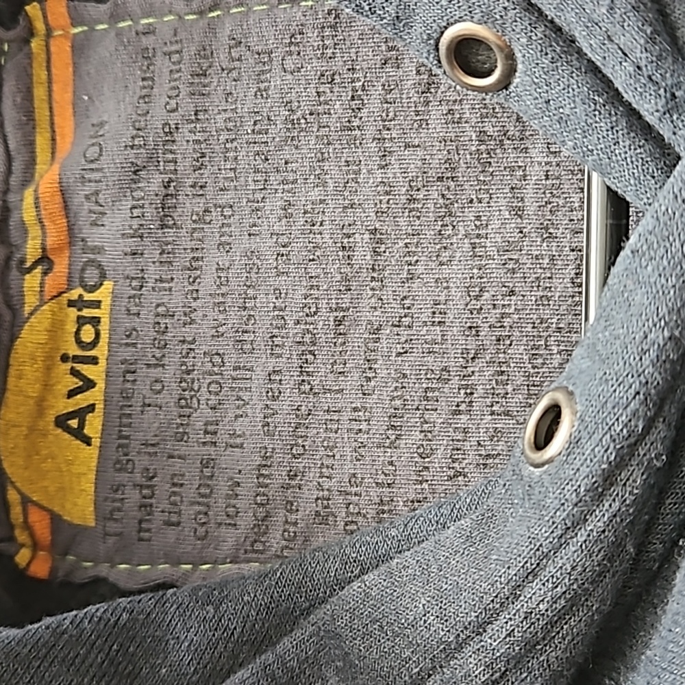 Aviator Nation logo hoodie. SM Charcoal - Picture 4 of 4